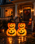 2-Pack 3FT Light-Up Halloween Pumpkins – 150 LED